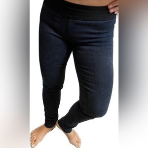 BCBG MaxAzria Jeggings Dark Denim Fitted Jeans Skinny Pants Leggings Stretch Y2K